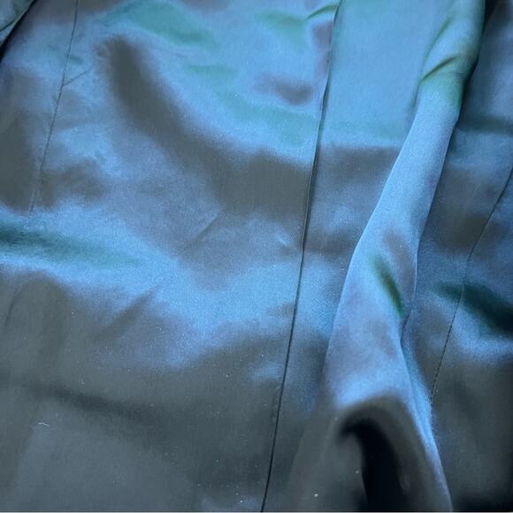 Sofia Cashmere Wool Blend Gray Black Geometric Double Breasted Coat Size Large - Picture 13 of 14